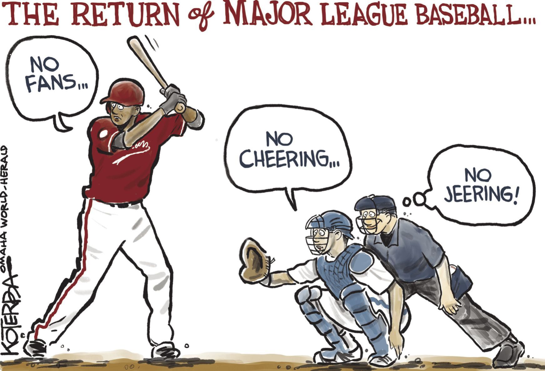 Jeff Koterba's latest cartoon: Play ball!